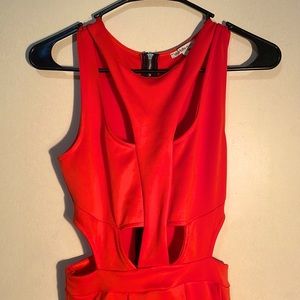 Charlotte Russe Cut-Out A-Line Dress